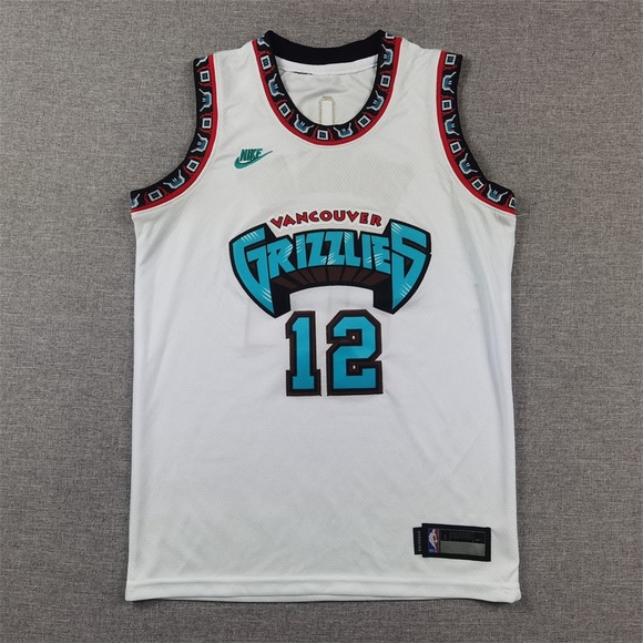 NWT youth Memphis Grizzlies 12 Ja Morant 24-25 White Classic kids Jersey - Picture 2 of 3